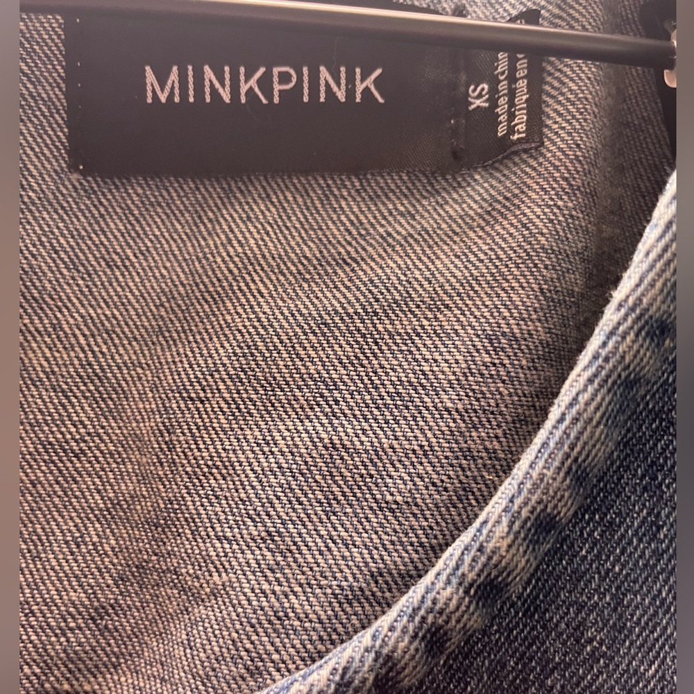 Mink Pink brunch, day party, or square dance denim dress